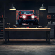 Off-Road Neon Wall Art - UV Printed LED Plexiglass Sign for Garage, Man Cave & Adventure Lovers - Adjustable Light and Free Shipping