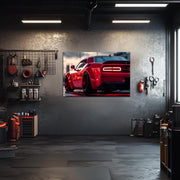 Muscle Car Neon Wall Art - UV Printed LED Plexiglass Sign for Garage, Man Cave & Racing Fans - Adjustable Light and Free Shipping