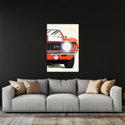 Muscle Car Neon Wall Art - UV Printed LED Plexiglass Sign for Garage, Man Cave & Classic Car Fans - Adjustable Light and Free Shipping