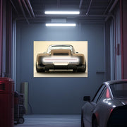 Retro Futuristic Car Neon Wall Art - UV Printed LED Plexiglass Sign for Garage, Man Cave & Showroom - Adjustable Light and Free Shipping