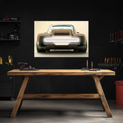 Retro Futuristic Car Neon Wall Art - UV Printed LED Plexiglass Sign for Garage, Man Cave & Showroom - Adjustable Light and Free Shipping