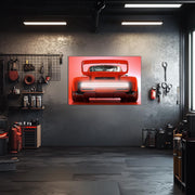 Futuristic Muscle Car Neon Wall Art - UV Printed LED Plexiglass Sign for Garage, Man Cave & Racing Fans - Adjustable Light and Free Shipping