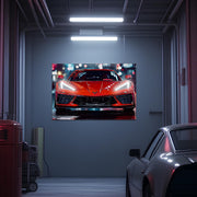 Supercar Neon Wall Art - UV Printed LED Plexiglass Sign for Garage, Man Cave & Racing Fans - Adjustable Light and Free Shipping