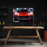 Supercar Neon Wall Art - UV Printed LED Plexiglass Sign for Garage, Man Cave & Racing Fans - Adjustable Light and Free Shipping