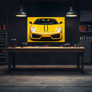 Luxury Supercar Neon Wall Art - UV Printed LED Plexiglass Sign for Garage, Man Cave & Exotic Car Lovers - Adjustable Light and Free Shipping