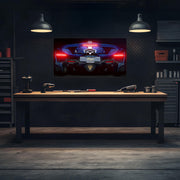 Supercar Rear View Neon Wall Art – LED Garage Decor – Gift for Car Enthusiasts – Man Cave Wall Sign – Luxury Car Poster – Free Shipping