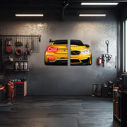 Custom Acrylic Poster with Neon Lights | Custom LED Backlit Wall Art | High-Quality Automotive Poster for Car Enthusiasts, Gifting