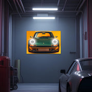 Retro Car Neon Wall Art - UV Printed Plexiglass LED Sign for Garage, Man Cave, Office & Game Room - Adjustable Dimmer Light
