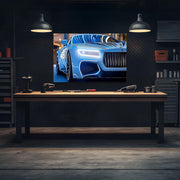 Luxury Car Neon Wall Art - UV Printed LED Plexiglass Sign for Garage, Man Cave & Showroom - Adjustable Light and Free Shipping