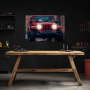 Off-Road Neon Wall Art - UV Printed LED Plexiglass Sign for Garage, Man Cave & Adventure Lovers - Adjustable Light and Free Shipping