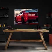 Muscle Car Neon Wall Art - UV Printed LED Plexiglass Sign for Garage, Man Cave & Racing Fans - Adjustable Light and Free Shipping