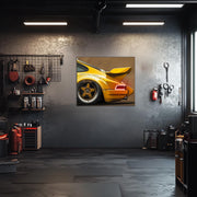 Classic Car Neon Wall Art - UV Printed LED Plexiglass Sign for Garage, Man Cave & Retro Car Fans - Adjustable Light and Free Shipping