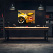 Classic Car Neon Wall Art - UV Printed LED Plexiglass Sign for Garage, Man Cave & Retro Car Fans - Adjustable Light and Free Shipping