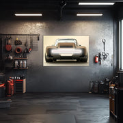 Retro Futuristic Car Neon Wall Art - UV Printed LED Plexiglass Sign for Garage, Man Cave & Showroom - Adjustable Light and Free Shipping