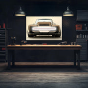 Retro Futuristic Car Neon Wall Art - UV Printed LED Plexiglass Sign for Garage, Man Cave & Showroom - Adjustable Light and Free Shipping