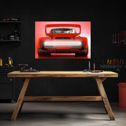 Futuristic Muscle Car Neon Wall Art - UV Printed LED Plexiglass Sign for Garage, Man Cave & Racing Fans - Adjustable Light and Free Shipping