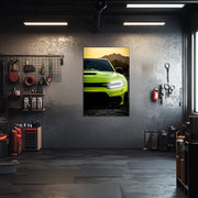 Modern Muscle Car Neon Wall Art - UV Printed LED Plexiglass Sign for Garage, Man Cave & Racing Fans - Adjustable Light and Free Shipping