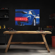 Classic Car Rear View Neon Sign – LED Garage Wall Art – Automotive Decor for Car Enthusiasts – Man Cave Gift – Free Shipping & Returns