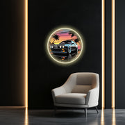 Car neon light sign, Car wall art lighted, Car led wall decor, Car led sign, Man Cave Automotive Sign,Free Shipping & Returns