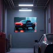 Pickup Truck Neon Wall Art – UV Printed LED Plexiglass Sign for Garage or Workshop Decor | Car Enthusiast Gift | Free Shipping