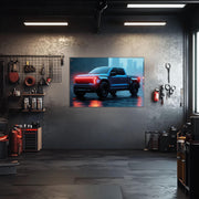 Pickup Truck Neon Wall Art – UV Printed LED Plexiglass Sign for Garage or Workshop Decor | Car Enthusiast Gift | Free Shipping