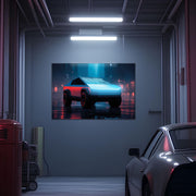 Cybertruck Style Neon Wall Art – UV Printed LED Plexiglass Sign for Garage or Tech Room | Electric Truck Gift | Free Shipping
