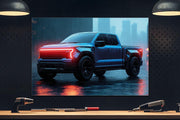 Pickup Truck Neon Wall Art – UV Printed LED Plexiglass Sign for Garage or Workshop Decor | Car Enthusiast Gift | Free Shipping