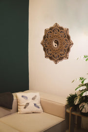 Multi-layer wooden wall art,Yin Yang Mandala Wall Art– 6 Layer Wooden Wall Decor in 3 Sizes – Spiritual Zen Room Decor–Free Express Shipping