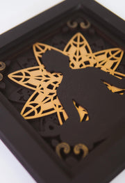 Meditation Mandala Wood Art – 5 Layer Laser Cut Wall Decor – Handmade Spiritual Zen Frame – Free Express Shipping