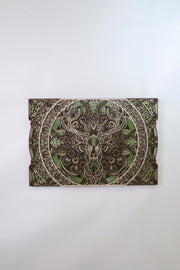 Multilayer wooden wall art,Sacred Forest Deer Wall Art – 7 Layer Laser Cut Mandala – Woodland Spirit Decor – Premium Handmade Gift