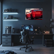 Automotive Poster with Neon Lights, Acrylic LED Wall Art, Custom Backlit Poster, Car Enthusiast Gift, High, Car wall decor
