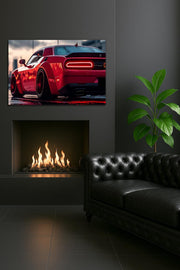 Automotive Poster with Neon Lights, Acrylic LED Wall Art, Custom Backlit Poster, Car Enthusiast Gift, High, Car wall decor