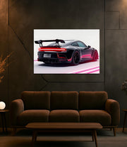 Automotive Poster with Neon Lights, Acrylic LED Wall Art, Custom Backlit Poster, Car Enthusiast Gift, High, Car wall decor