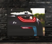 Neon Car Wall Art – UV Printed LED Car Poster for Garage & Man Cave – Custom Sizes 40–90 cm