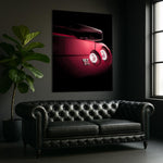 Red Sports Car Tail Light Neon Wall Art – LED Glow, Free Remote & Shipping – UV Print
