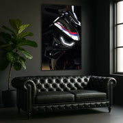 Sport Motorcycle LED Tail Light Poster | UV Print Neon Wall Art for Garage Decor – Free Remote + Gift