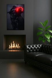 Motorcycle Tail Light LED Art | UV Printed Neon Moto Wall Decor for Garage, Man Cave or Bedroom