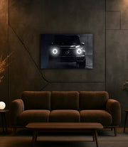 Luxury SUV Front LED Wall Art | UV Printed Plexiglass Car Decor for Garage or Office
