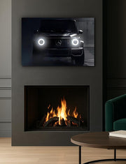 Luxury SUV Front LED Wall Art | UV Printed Plexiglass Car Decor for Garage or Office