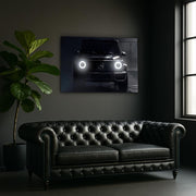 Luxury SUV Front LED Wall Art | UV Printed Plexiglass Car Decor for Garage or Office