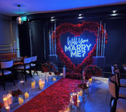 Will You Marry Me Neon Sign: Proposal Decor, Engagement Photo Prop