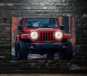 Neon Sign Off-Road Jeep , UV Printed LED Light, Adventure Wall Art, Custom 4x4 Garage Decor, LED Jeep Wall Light, Unique Gift for Men