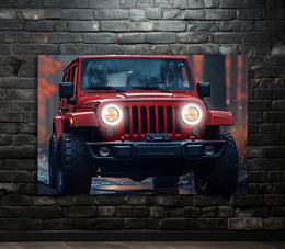 Neon Sign Off-Road Jeep , UV Printed LED Light, Adventure Wall Art, Custom 4x4 Garage Decor, LED Jeep Wall Light, Unique Gift for Men