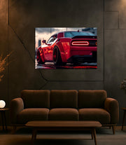Automotive Poster with Neon Lights, Acrylic LED Wall Art, Custom Backlit Poster, Car Enthusiast Gift, High, Car wall decor