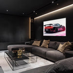 Automotive Poster with Neon Lights, Acrylic LED Wall Art, Custom Backlit Poster, Car Enthusiast Gift, High, Car wall decor