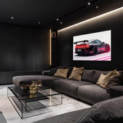 Automotive Poster with Neon Lights, Acrylic LED Wall Art, Custom Backlit Poster, Car Enthusiast Gift, High, Car wall decor