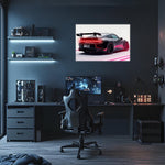 Automotive Poster with Neon Lights, Acrylic LED Wall Art, Custom Backlit Poster, Car Enthusiast Gift, High, Car wall decor