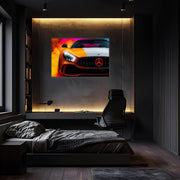 Automotive Neon Sign, UV Printed LED Wall Art, Luxury Car Garage Decor, Supercar Light Sign, Man Cave Gift, Led Auto Enthusiast Art