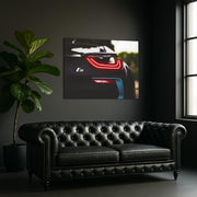 Neon Car Wall Art – UV Printed LED Car Poster for Garage & Man Cave – Custom Sizes 40–90 cm