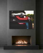 Neon Car Wall Art – UV Printed LED Car Poster for Garage & Man Cave – Custom Sizes 40–90 cm